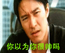 周星驰搞笑表情图片之你以为你很帅吗?