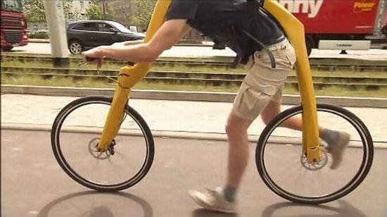 德国设计无脚踏板的自行车