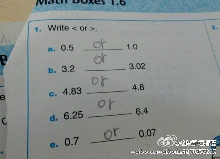 儿童搞笑图片之满分