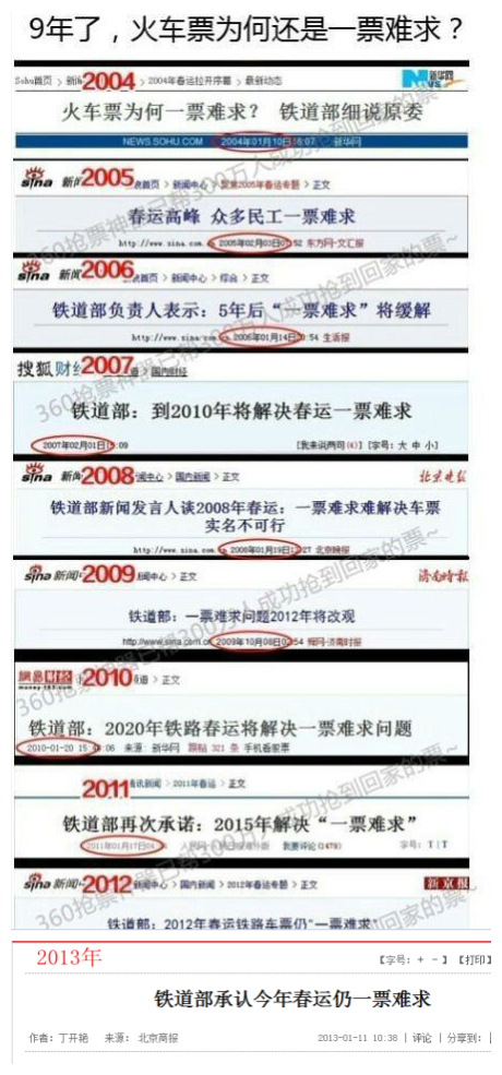 铁道部的发言快来看看，快十年了吧？