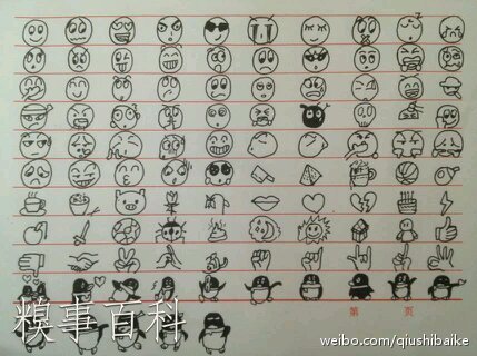 经典手绘QQ表情