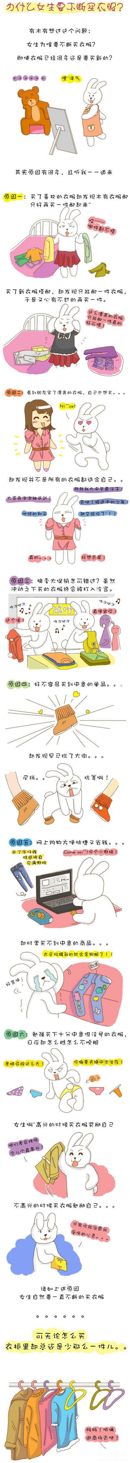 为什么女生要不断买衣服？