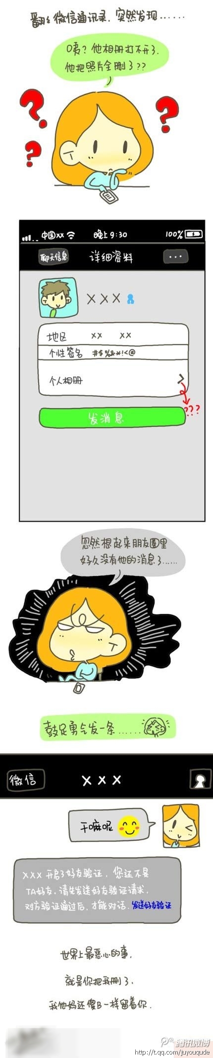 才知道这种状态就是被删好友了啊